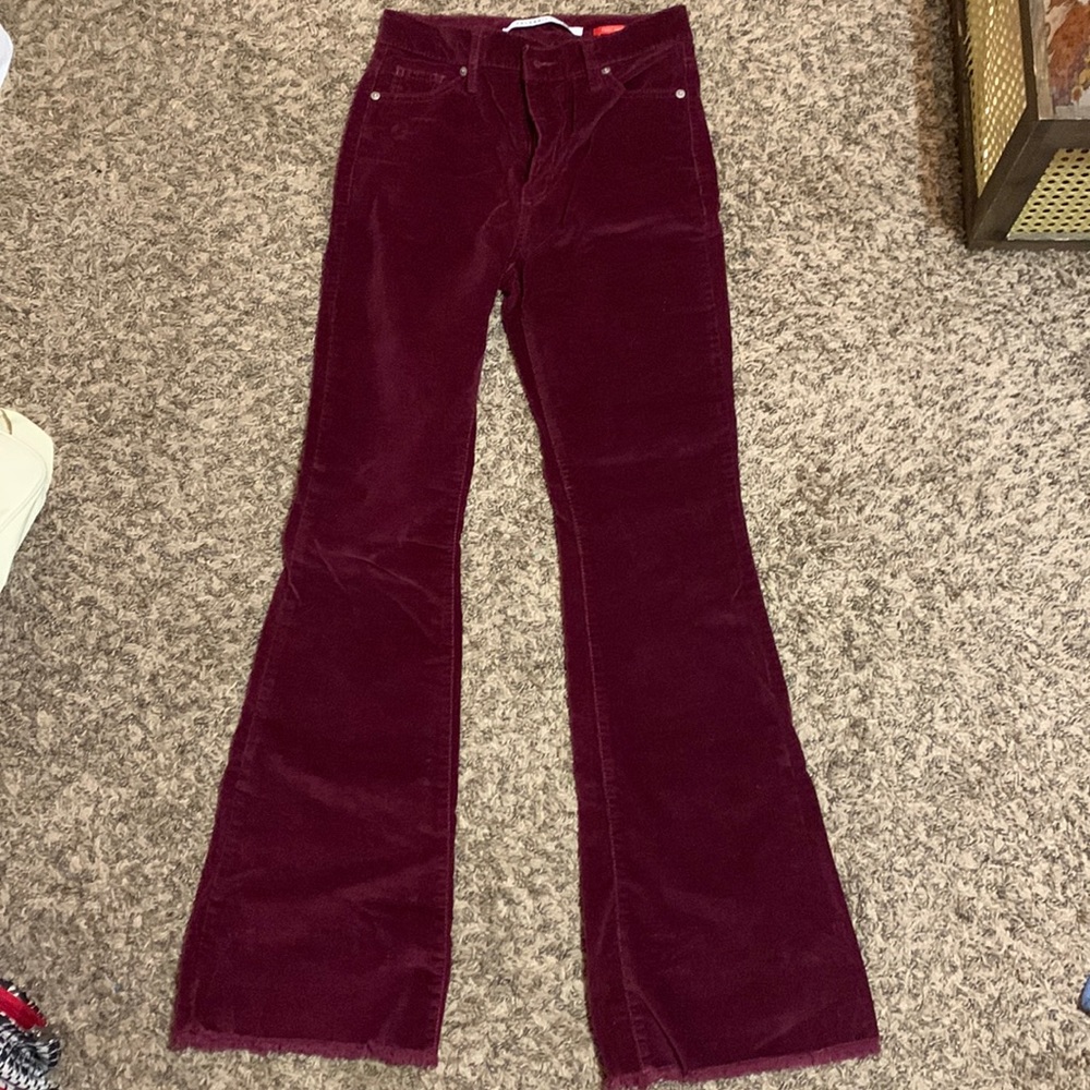Velvet flare jeans